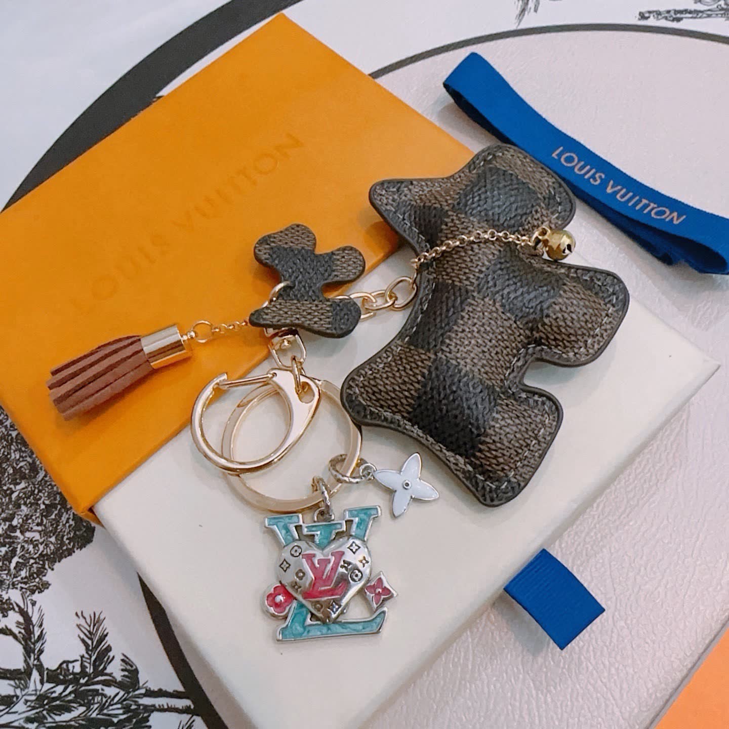 Louis Vuitton Monogram Bear Keychain Louis Vuitton Monogram Bear Keychain